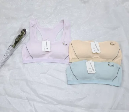 سوتین نیم تنه نوجوانی(تینیجری) کبریتی کاپ دار(کاپ پیوسته)