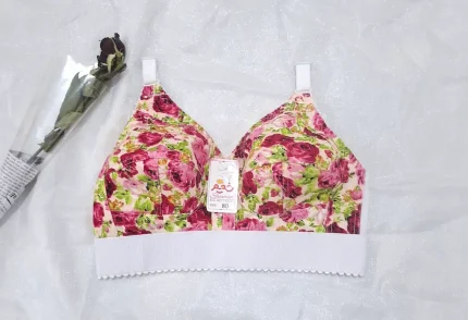 سوتین زنانه کش پهن اعلا جنس پپلین کتان (مارک شمیم)