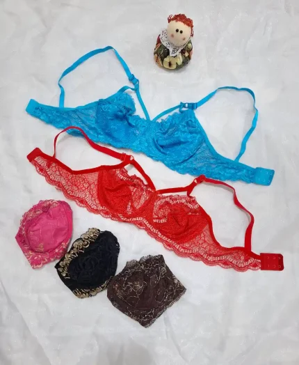 سوتین زنانه گیپوری هارنس دار و فنر دار